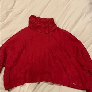 long sleeve cropped sweater